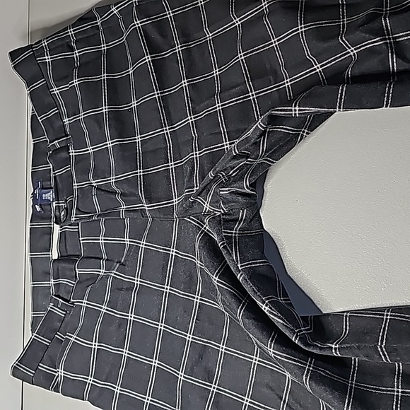 Gap black and white plaid size 12 slim city pants - Picture 5 of 7